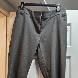 Loft Julie pant, ankle length, olive green, size 10